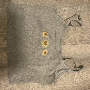 Cute sunflower crop top